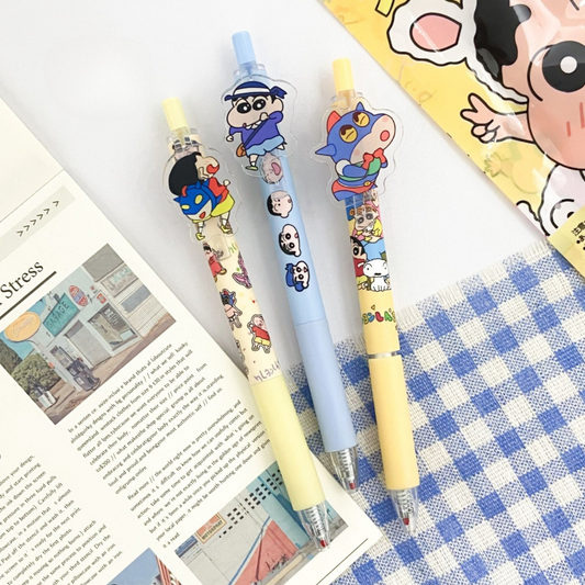 Adorable Set of 3 Cartoon Character Pens Bring Cute Animated Characters to Your Desk